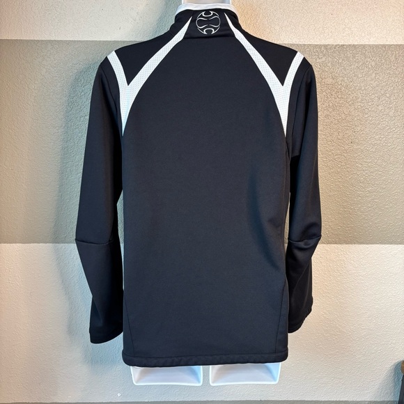 Adidas Women’s Small Clima365 Black White Training Jacket Embroidery on Neck - Picture 4 of 5